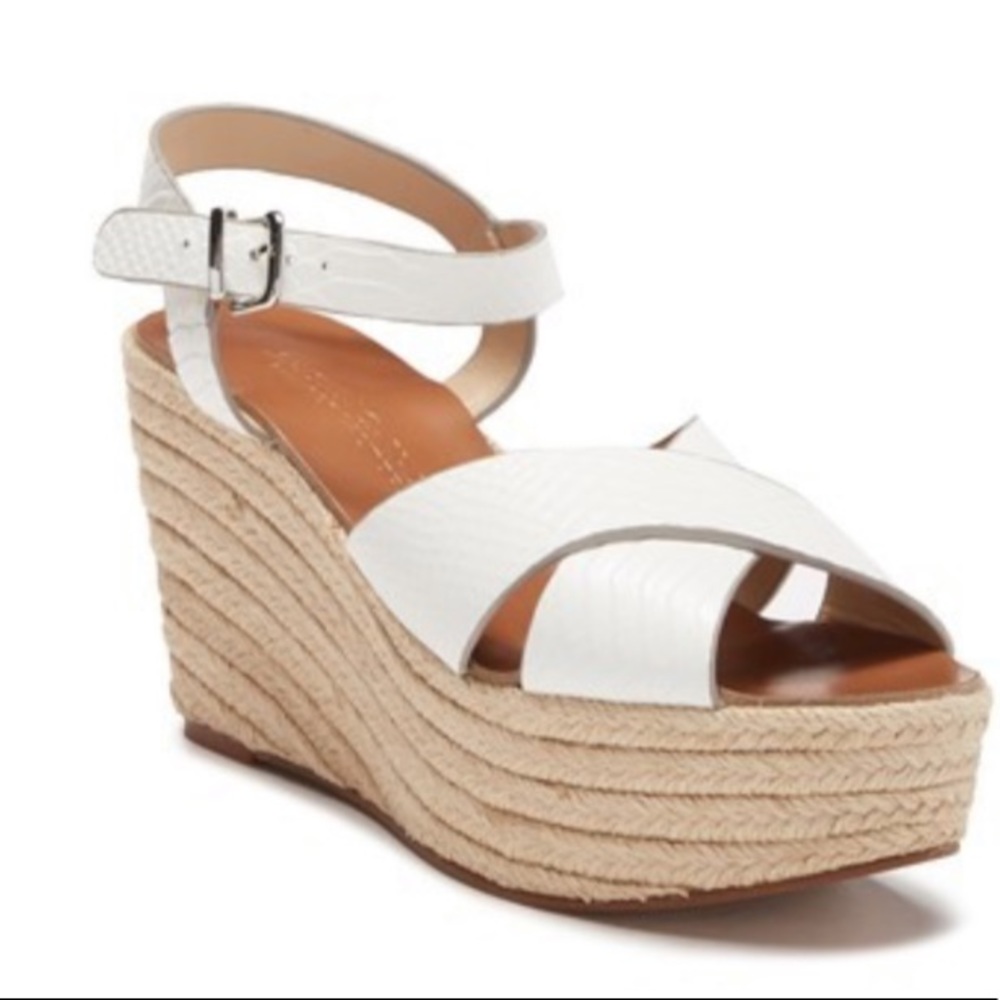 NEW Kristin Cavallari Platform Espadrille white